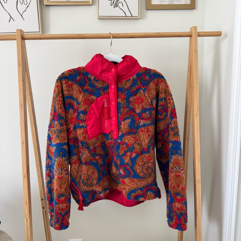 Free People Hit the Slopes Fleece - Red
